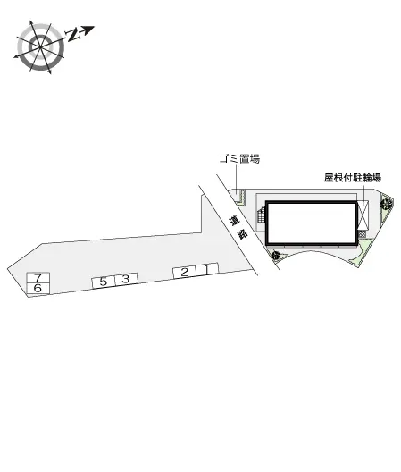 ★手数料０円★泉佐野市笠松　月極駐車場（LP）